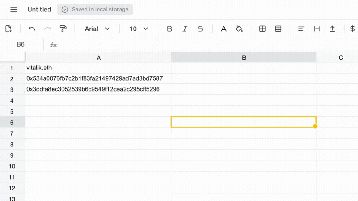 Demo: Kirha Spreadsheet Integration
